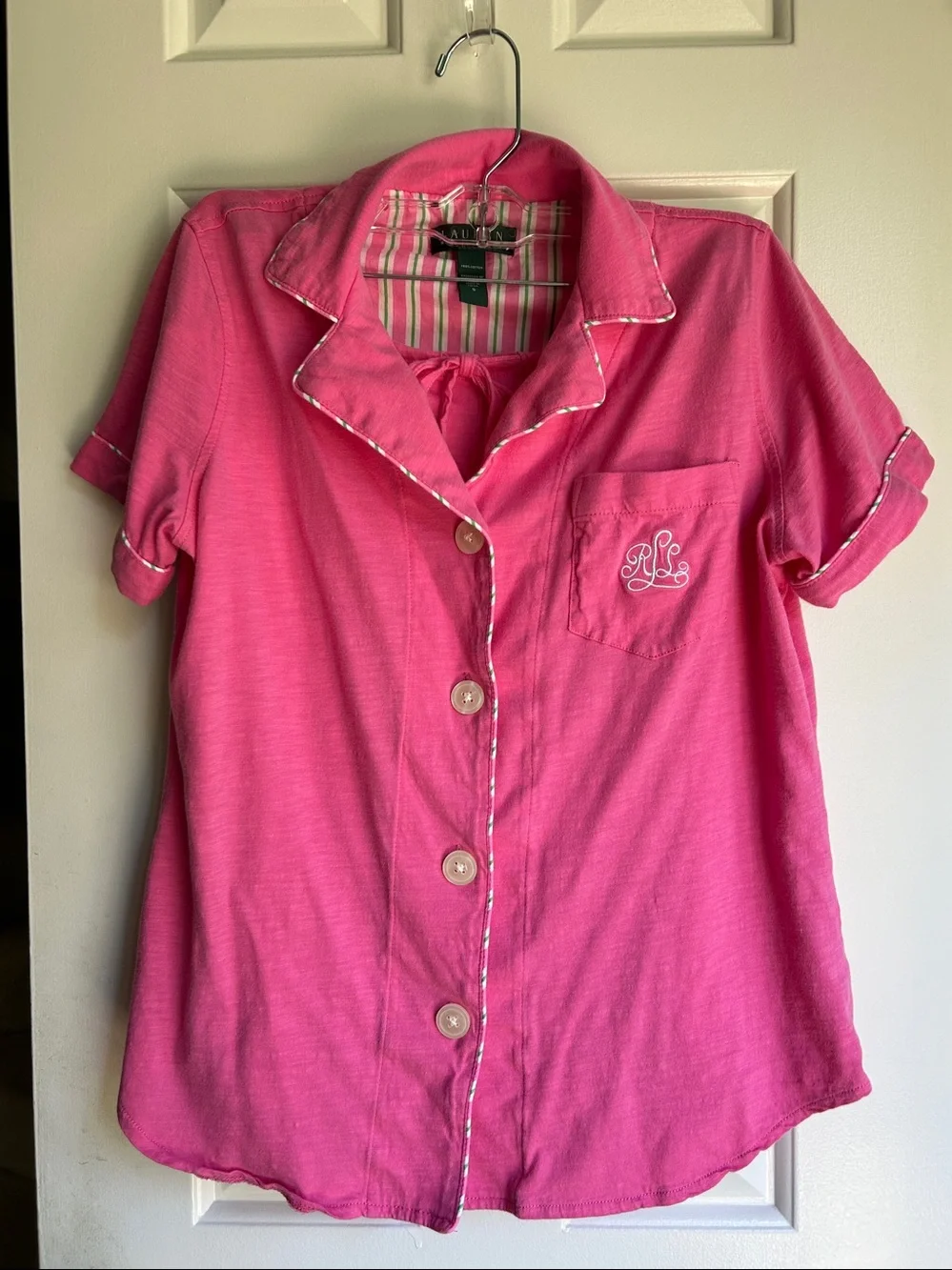 LRL Pajama Bermuda Shorts Set - Pink - Sz Small - Picture 3 of 12